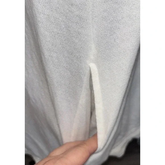 Roxy Halter Swing‎ Dress Cover Up Women SZ M Ivory Pockets Crochet Boho Hippie - Picture 9 of 13